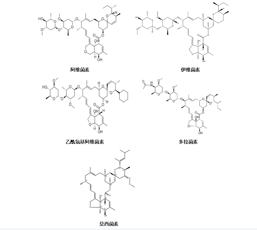 圖-1 阿維菌素類藥物結構式.png